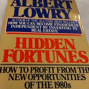 Hard to find- Albert Lowry Hidden Fortunes hardcover Book